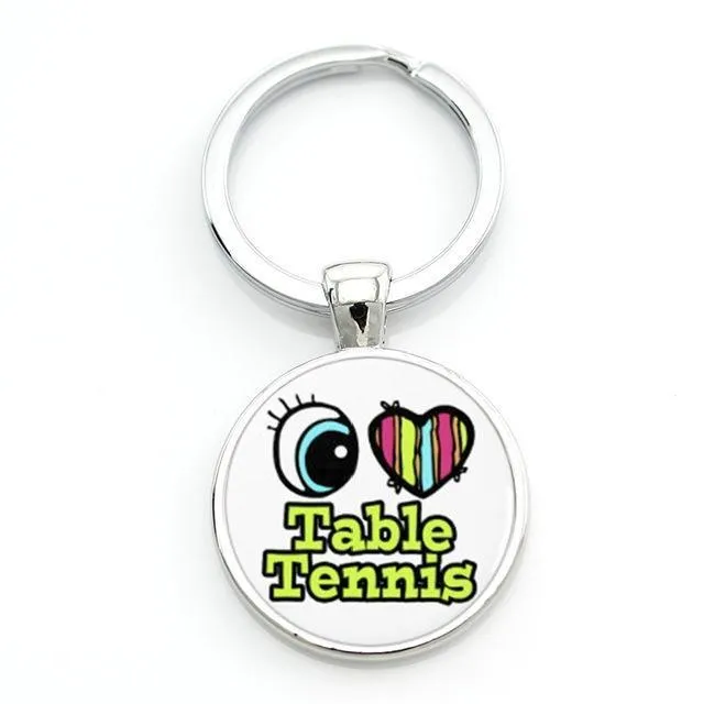 Table Tennis Key Ring