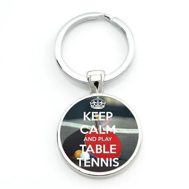 Table Tennis Key Ring