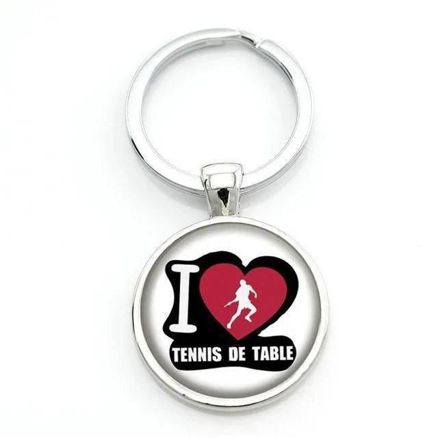 Table Tennis Key Ring