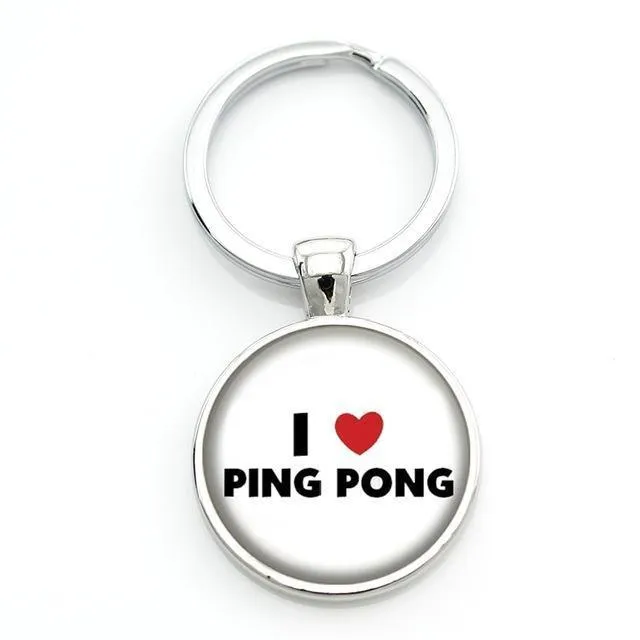 Table Tennis Key Ring