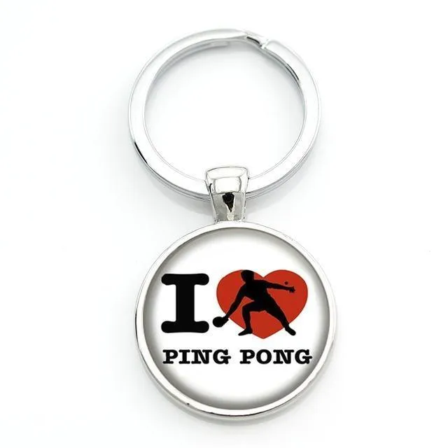 Table Tennis Key Ring