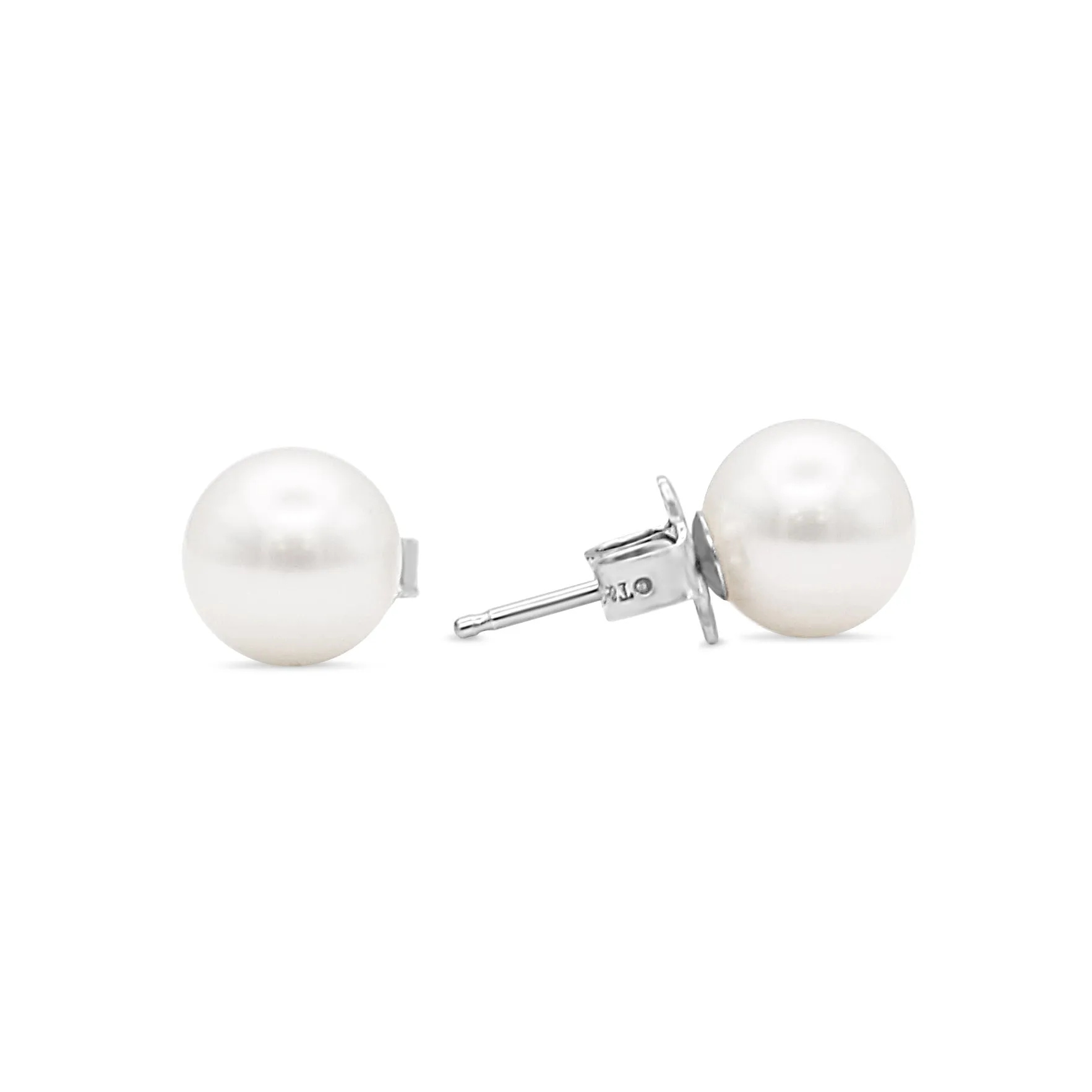 Tiffany & Co 7.5mm Freshwater Pearl Earrings - Sterling Silver