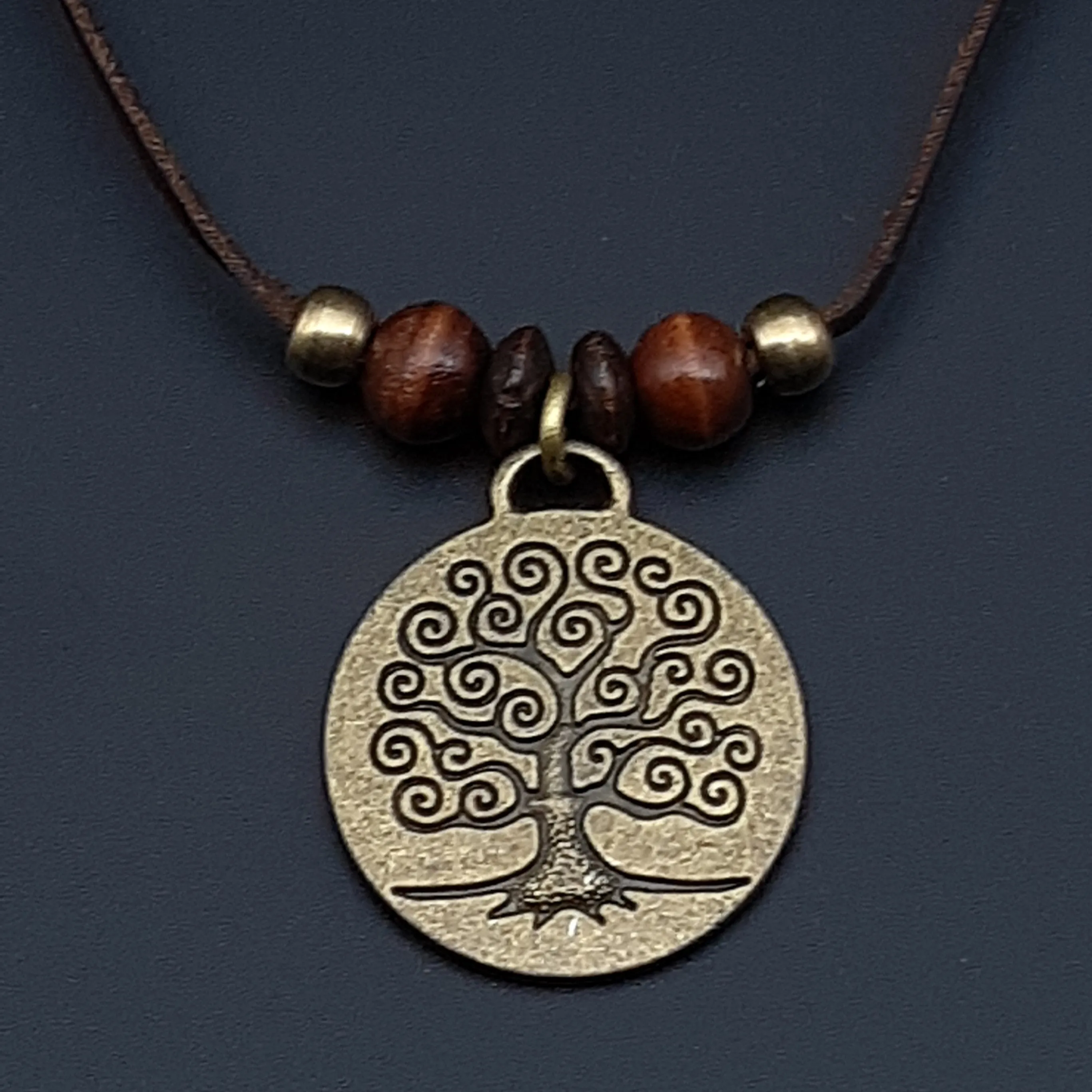 Tree of Life Simple Leather Necklace