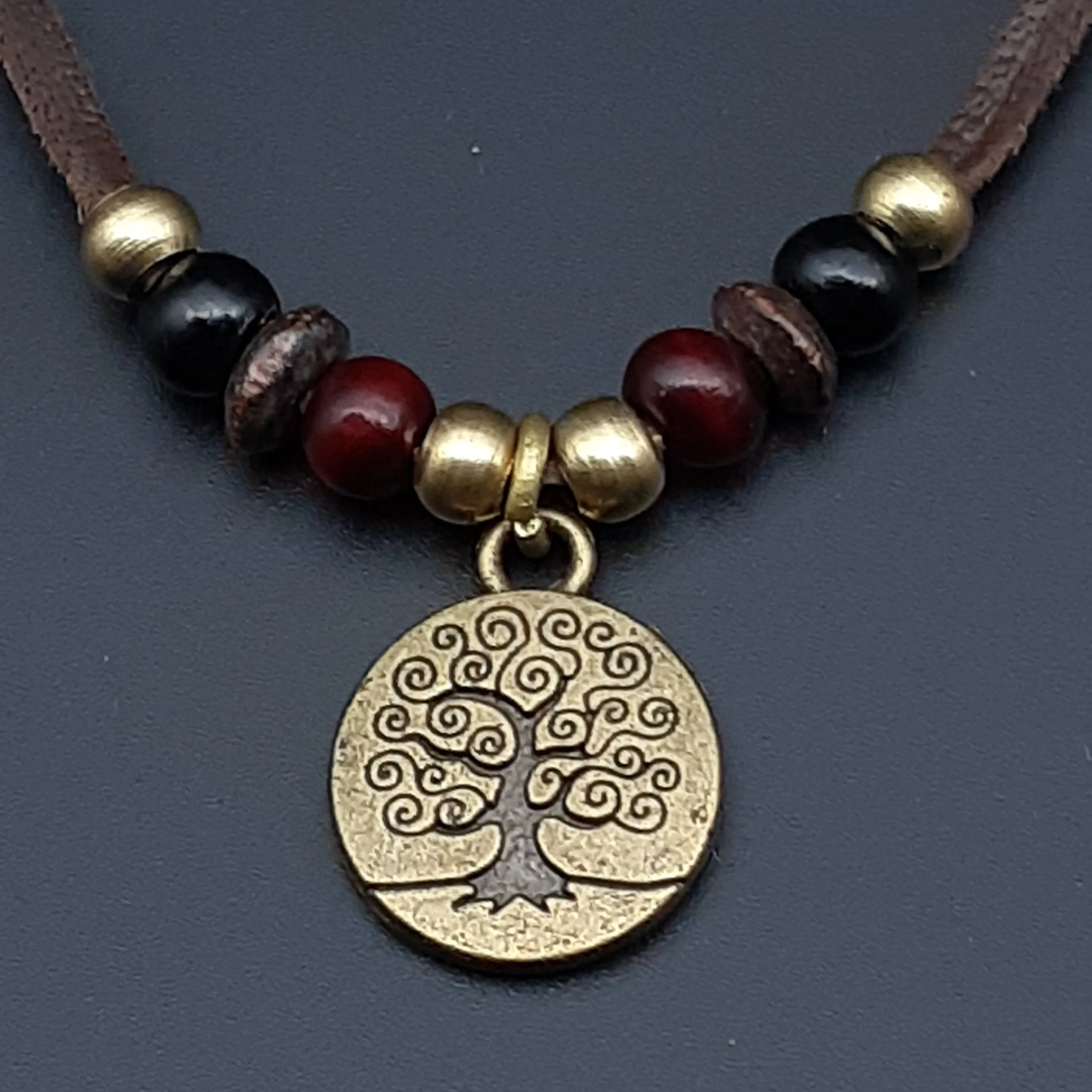 Tree of Life Simple Leather Necklace