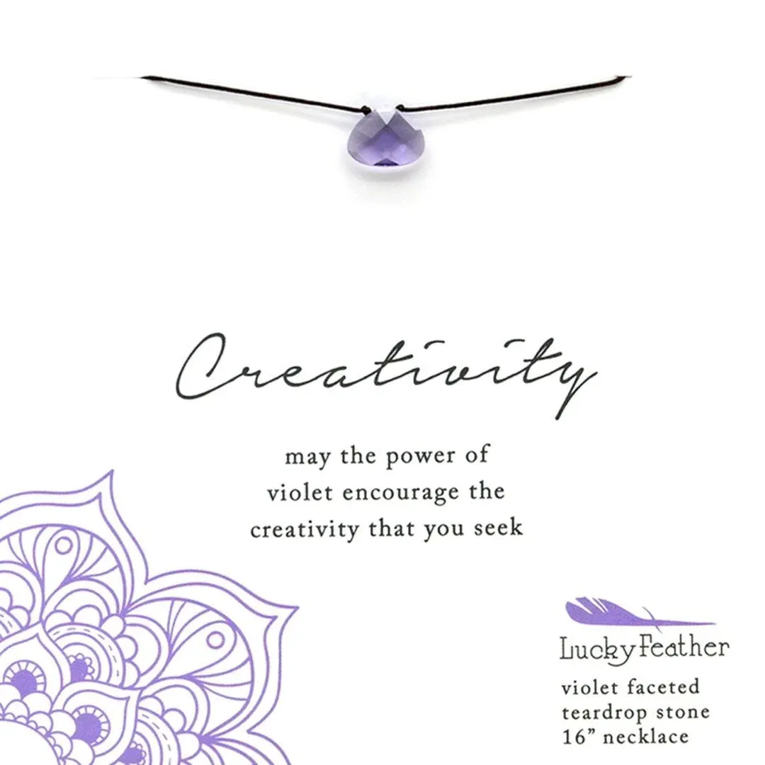 VIOLET CREATIVITY COLOR POWER NECKLACE