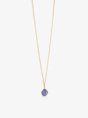 Wanderlust Life Gold Chain Pendant Necklace - Alexandrite Quartz