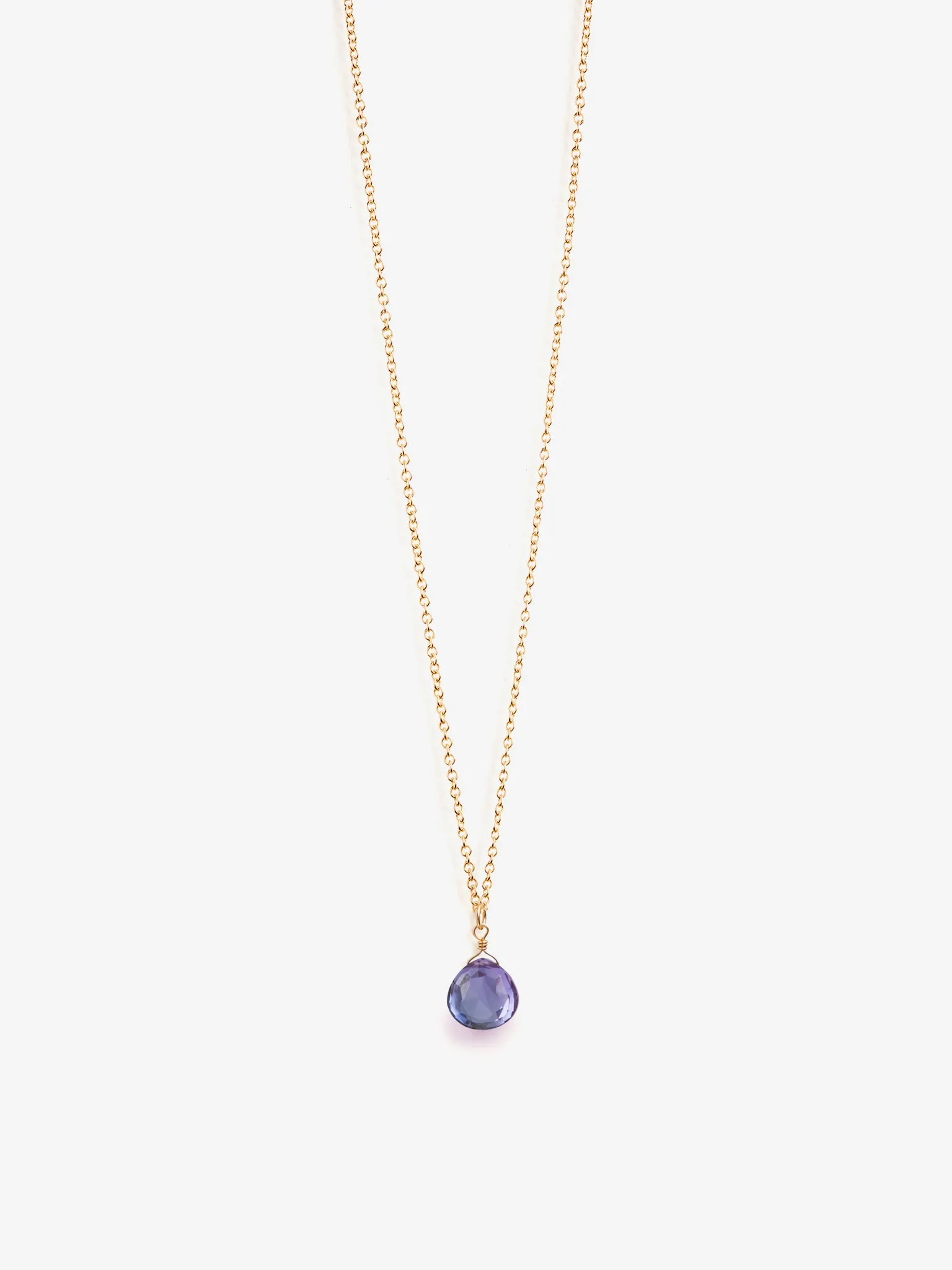 Wanderlust Life Gold Chain Pendant Necklace - Alexandrite Quartz