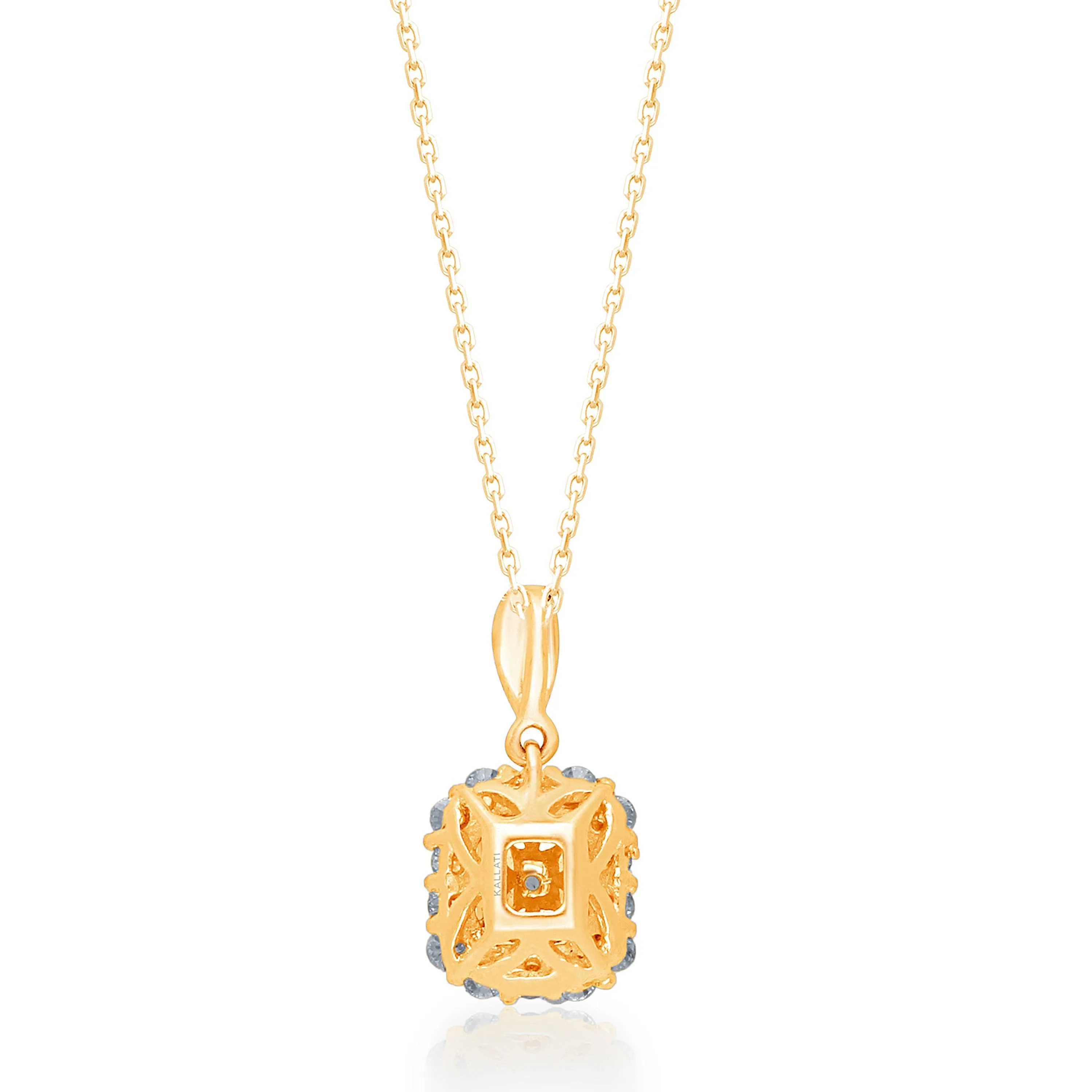 Yellow Gold Csarite® & Diamond Heirloom Pendant